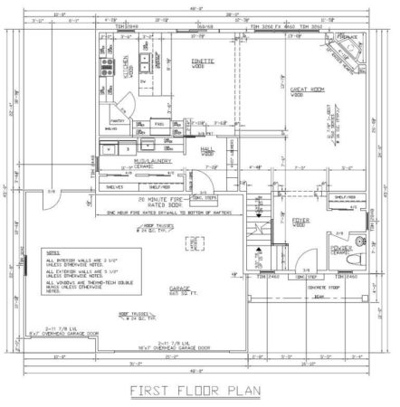 526 Spur Rd N - First Floor Plan